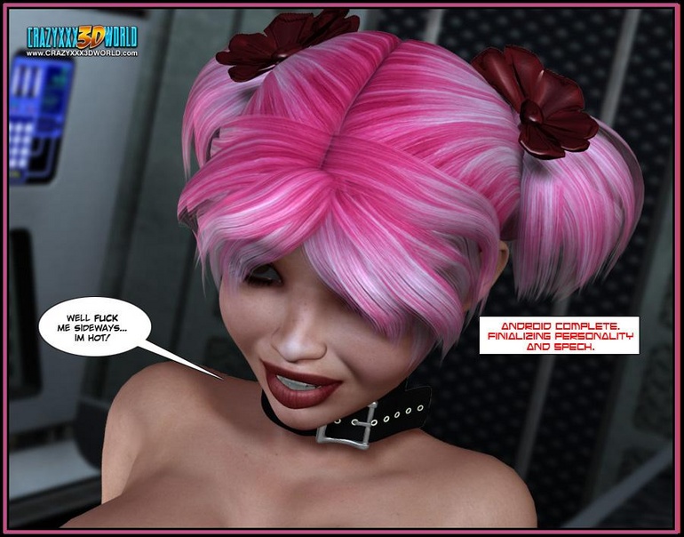 3d Shemale Cartoon Sex - Pink haired busty 3d shemale licking her - Cartoon Sex - Picture 2