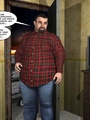 Big fat 3d guy takes the piss on skinny - Picture 1