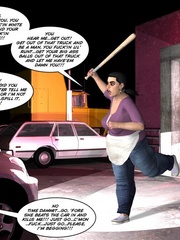 Big fat 3d guy takes the piss on skinny - Cartoon Sex - Picture 11