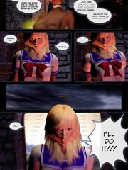 Super sexy 3d blonde chick kept chained to - Cartoon Sex - Picture 6