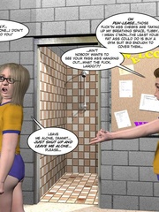 Check out 3d cheerleaders change in the - Cartoon Sex - Picture 3