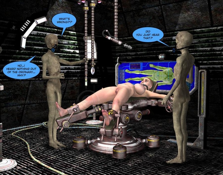 Bald busty 3d babe captured by aliens and - Cartoon Sex - Picture 1