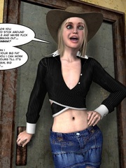 Naughty 3d blonde girl rides a hard stiff - Cartoon Sex - Picture 8