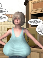 Smoking big boobed 3d milf takes a young long - Cartoon Sex - Picture 16