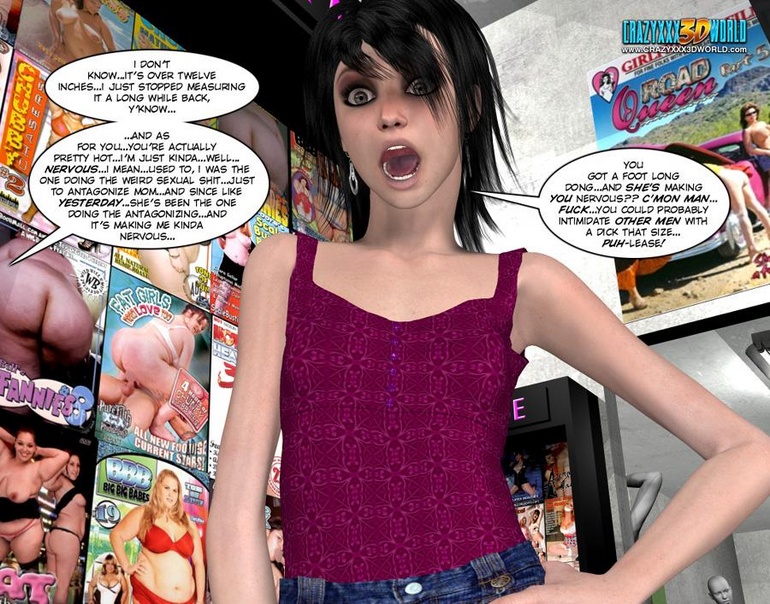 Young 3d guy takes his pants off in sex shop - Cartoon Sex - Picture 10