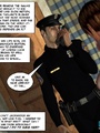 Two horny 3d pollice officers sharing - Picture 1