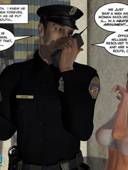 Two horny 3d pollice officers sharing sexy - Cartoon Sex - Picture 6