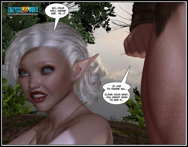 Muscular 3d guy and sexy busty elf babe - Cartoon Sex - Picture 4