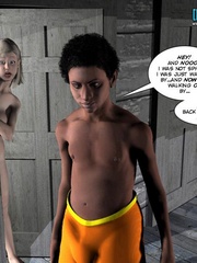Young 3d black guy in threesome action with - Cartoon Sex - Picture 3