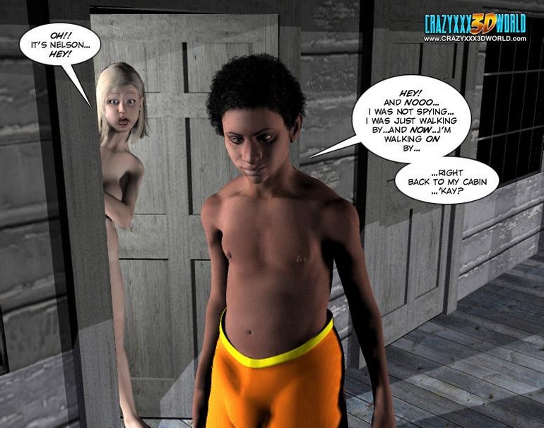 Young 3d black guy in threesome action with - Cartoon Sex - Picture 3