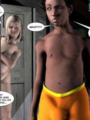 Young 3d black guy in threesome action with - Cartoon Sex - Picture 4
