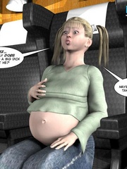 Horny 3d couple banging in the compartment - Cartoon Sex - Picture 3