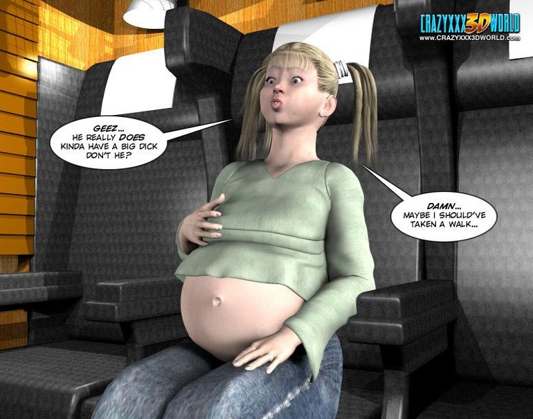 Horny 3d couple banging in the compartment - Cartoon Sex - Picture 3