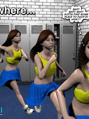 Two young 3d cheerleaders fucking young horny - Cartoon Sex - Picture 15