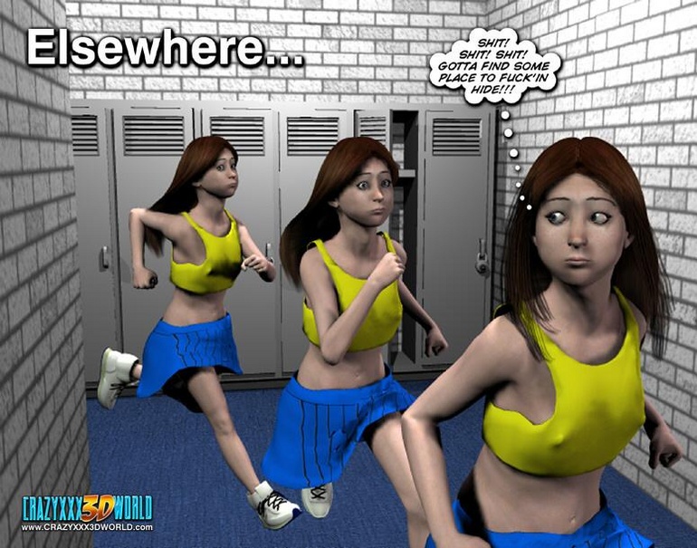 Two young 3d cheerleaders fucking young horny - Cartoon Sex - Picture 15