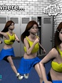 Two young 3d cheerleaders fucking young - Picture 15
