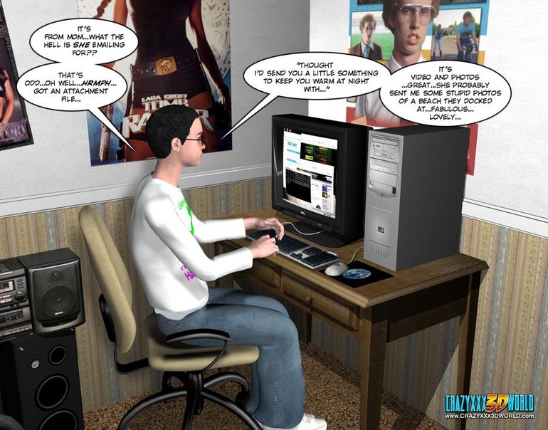 Horny naked 3d couple making virtual love via - Cartoon Sex - Picture 3