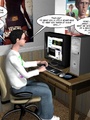 Horny naked 3d couple making virtual - Picture 3