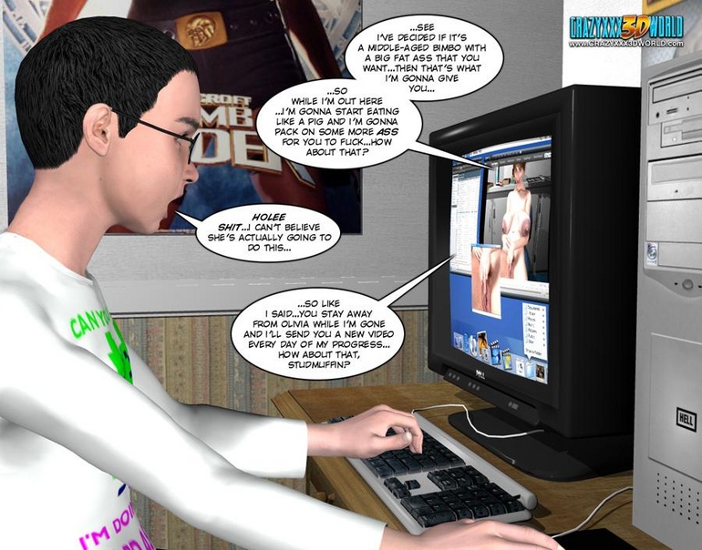 Horny naked 3d couple making virtual love via - Cartoon Sex - Picture 5