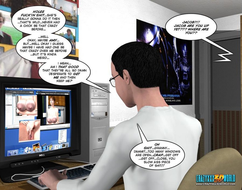 Horny naked 3d couple making virtual love via - Cartoon Sex - Picture 6