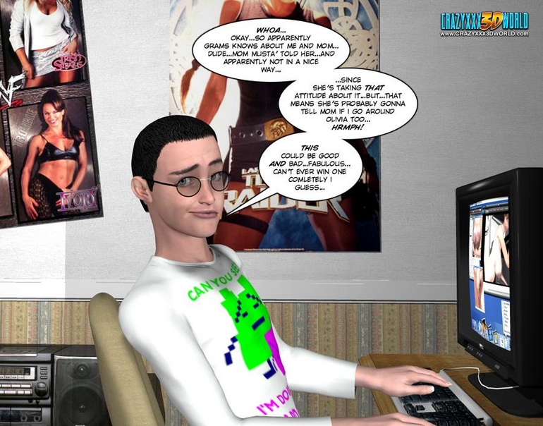 Horny naked 3d couple making virtual love via - Cartoon Sex - Picture 12