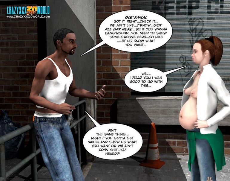 3d Pregnant Girls Nude - Horny pregnant 3d girl gets gang banged by - Cartoon Sex - Picture 6