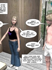 Slutty blonde 3d babe came to her new - Cartoon Sex - Picture 8