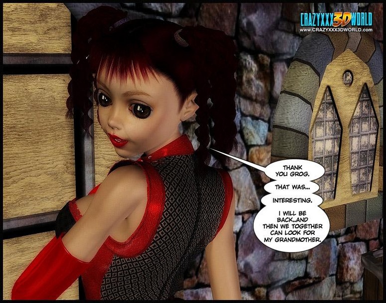Ugly big 3d grog banging young cute human - Cartoon Sex - Picture 16