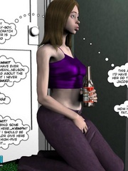 Slutty plump brunette 3d woman wants it badly - Cartoon Sex - Picture 2