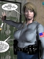 Plumm 3d police woman can't stand huge - Picture 8