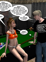 Young 3d babe and her big cocked lover were - Cartoon Sex - Picture 6