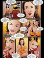 Awesome sexy cartoon blonde babe strips - Picture 5