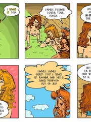 Two nasty toon chick can't share one viking - Cartoon Sex - Picture 1