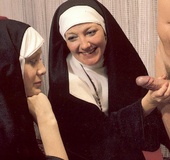 Two hairy seventies nuns stuffed in all their&hellip;