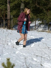 Spying on peeing girl - XXXonXXX - Pic 1