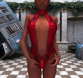 Ebony lusty 3d chick striptesing and posing naked&hellip;