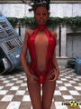 Ebony lusty 3d chick striptesing and - Picture 1
