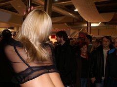 Sexy shaped blonde bimbo seductively stripteasing - XXXonXXX - Pic 4