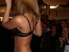 Sexy shaped blonde bimbo seductively stripteasing - XXXonXXX - Pic 6