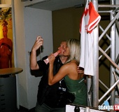 Awesome blonde chick playing with her itching twat&hellip;