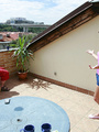 Teen girlfriends caught fucking with her bf's father on a patio. Tags: Shaved vagina, cock sucking, old young, pussy licking.