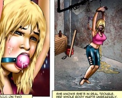 Hot russian blonde gets gagballed and - BDSM Art Collection - Pic 1