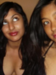 Two lovely indian college girls teasing in black - XXXonXXX - Pic 5