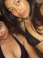 Two lovely indian college girls teasing in black - XXXonXXX - Pic 7