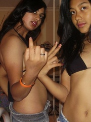 Two lovely indian college girls teasing in black - XXXonXXX - Pic 12