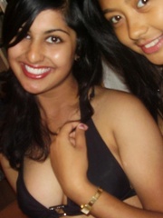 Two lovely indian college girls teasing in black - XXXonXXX - Pic 14