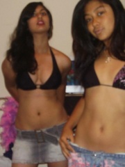 Two lovely indian college girls teasing in black - XXXonXXX - Pic 15