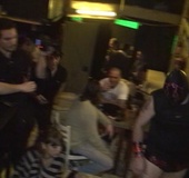 Drunk masked guy and two nasty party hotties&hellip;