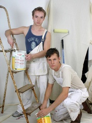 Two young painter twinks can't - Sexy Women in Lingerie - Picture 4
