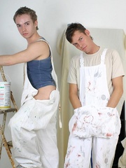 Two young painter twinks can't - Sexy Women in Lingerie - Picture 7